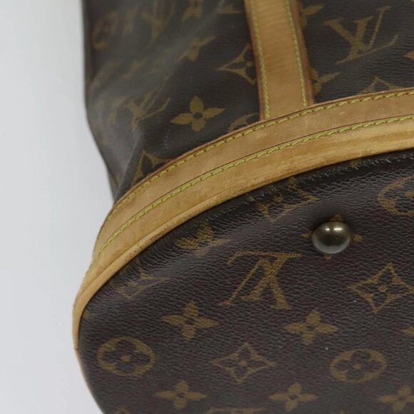 LOUIS VUITTON Monogram Bucket GM Shoulder Bag M42236 LV Auth 137413 - Picture 13 of 16